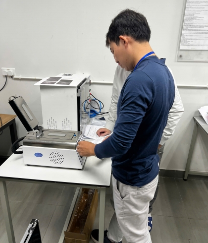 Bàn Giao Thiết Bị Kiểm Tra Dệt May Tại Công Ty TNHH SANTA CLARA